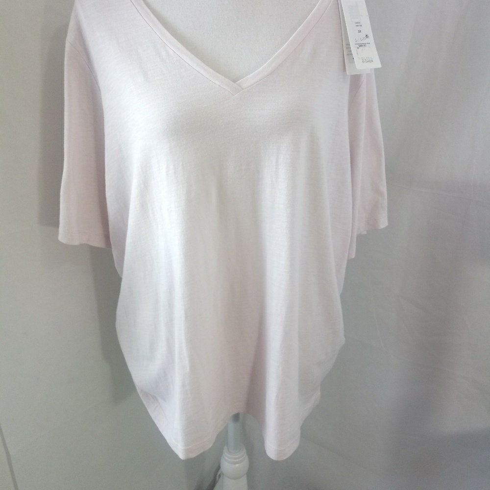Eileen Fisher Wmns Top Organic Cotton Ceramic 2X